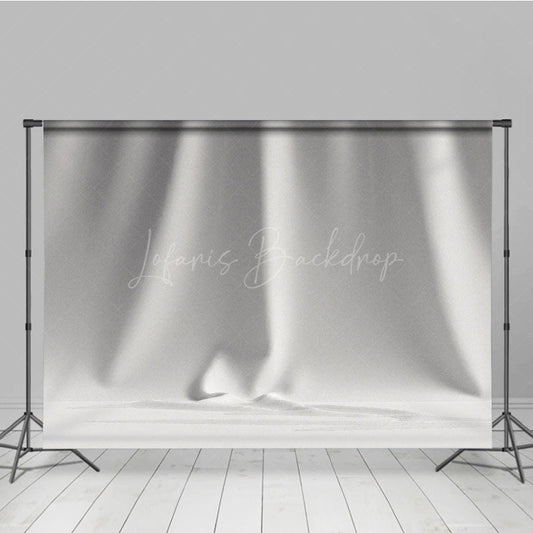 Lofaris Pure White Wrinkled Pattern Photography Backdrop