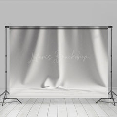 Lofaris Pure White Wrinkled Pattern Photography Backdrop