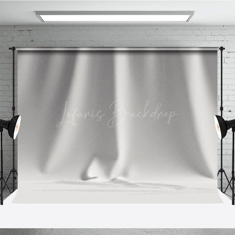 Lofaris Pure White Wrinkled Pattern Photography Backdrop