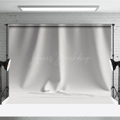 Lofaris Pure White Wrinkled Pattern Photography Backdrop