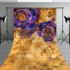 Lofaris Purple Abstract Rose Gold Textured Sweep Backdrop
