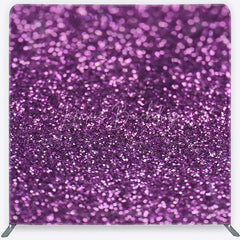 Lofaris Purple Glitter Tension Fabric Backdrop Shimmering Royal Photography Studio Background