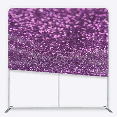 Lofaris Purple Glitter Tension Fabric Backdrop Shimmering Royal Photography Studio Background