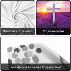 Lofaris Purple Lavender Cross Easter Garage Door Banner