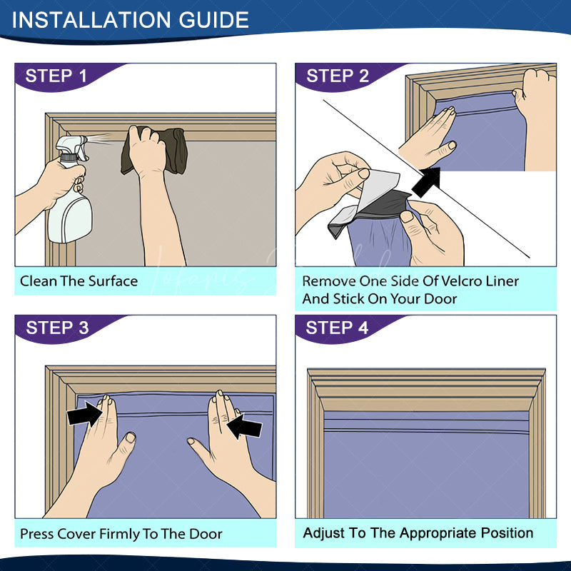 Lofaris Purple Promotional Stop Domestic Violence Door Cover