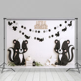 Lofaris Raccoon Little Stinker White Wall Cake Smash Backdrop