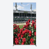 Lofaris Racecourse Red Roses Kentucky Derby Rectangle Backdrop