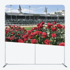 Lofaris Racecourse Rose Kentucky Derby Pillow Case Backdrop