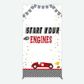 Lofaris Racing Start Engines Boy Birthday Rectangle Backdrop