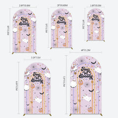 Lofaris Rainbow Arch Halloween Four Ever Spooky Backdrop