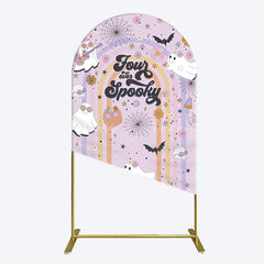 Lofaris Rainbow Arch Halloween Four Ever Spooky Backdrop