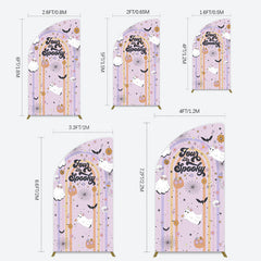 Lofaris Rainbow Half Moon Arch Halloween Four Ever Spooky Backdrop