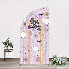 Lofaris Rainbow Half Moon Arch Halloween Four Ever Spooky Backdrop