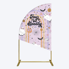 Lofaris Rainbow Half Moon Arch Halloween Four Ever Spooky Backdrop