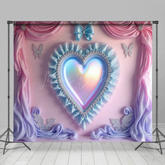 Lofaris Rainbow Princess Fairy Heart Mirror Room Set Backdrop