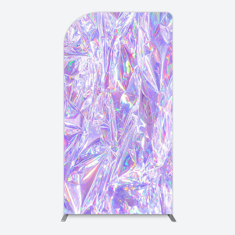 Lofaris Rainbow Purple Sparkle Birthday Party Arch Backdrop