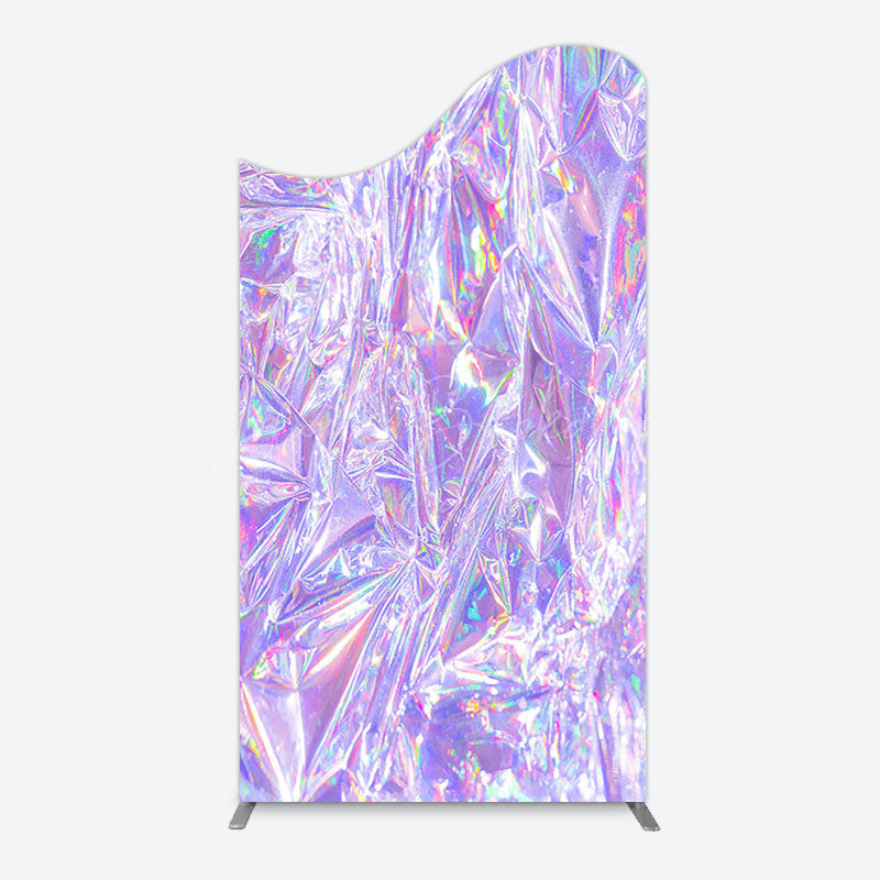 Lofaris Rainbow Purple Sparkle Birthday Party Arch Backdrop