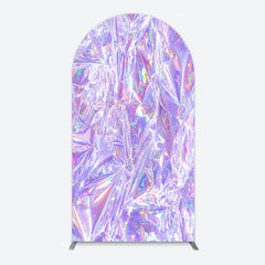 Lofaris Rainbow Purple Sparkle Birthday Party Arch Backdrop