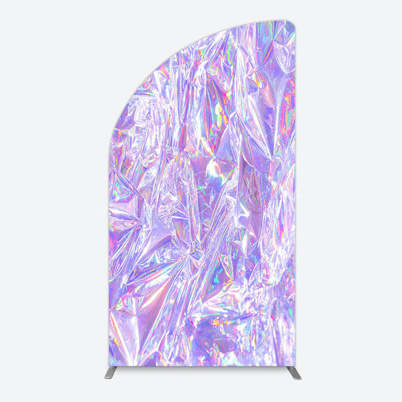 Lofaris Rainbow Purple Sparkle Birthday Party Arch Backdrop