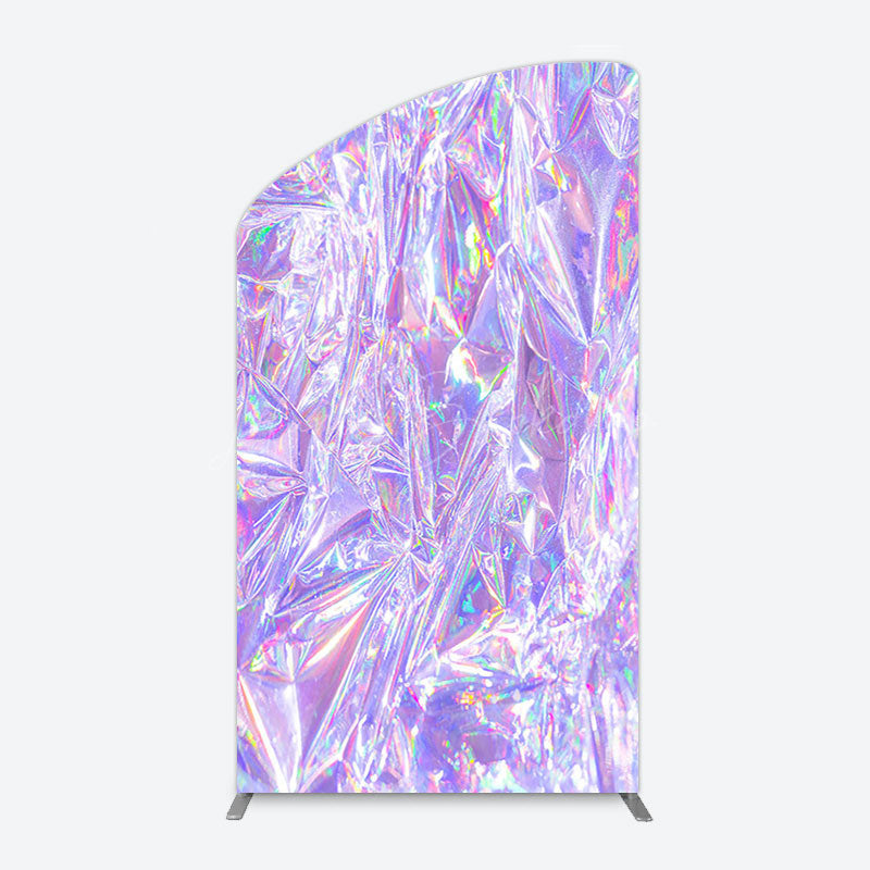 Lofaris Rainbow Purple Sparkle Birthday Party Arch Backdrop