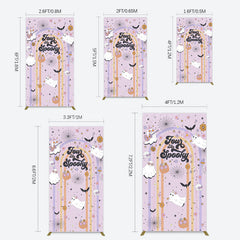 Lofaris Rainbow Rectangle Halloween Four Ever Spooky Backdrop