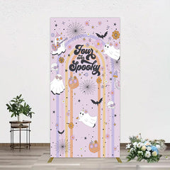 Lofaris Rainbow Rectangle Halloween Four Ever Spooky Backdrop