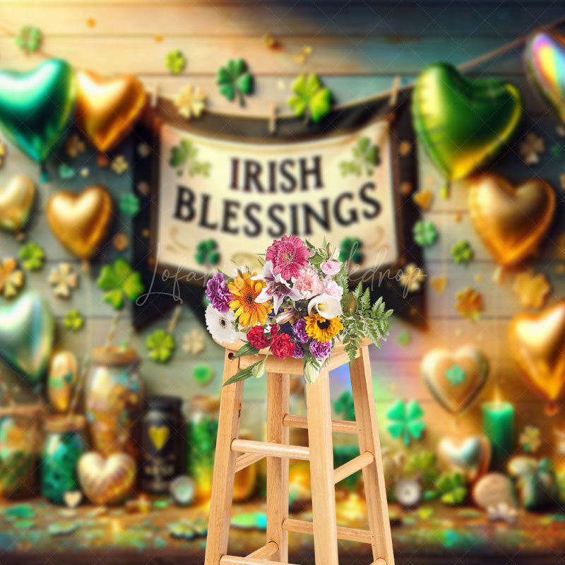Lofaris Rainbow Wall Irish Blessings St Patricks Backdrop