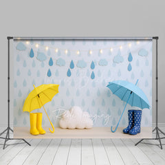 Lofaris Rainy Day Light Wooden Photography Combo Set Backdrop