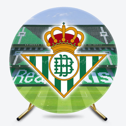 Lofaris Real Betis Football Stadium Sports Round Backdrop
