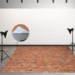 Lofaris Red Bricks Wall Festive Christmas Room Set Backdrop
