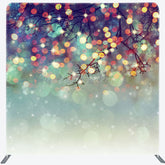 Lofaris Red Gold Glitter Bokeh Pillow Case Christmas Backdrop