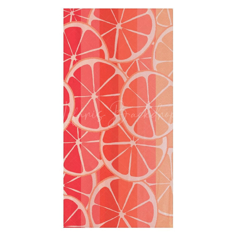 Lofaris Red Lemon Slices Fruit Summer Custom Name Beach Towel