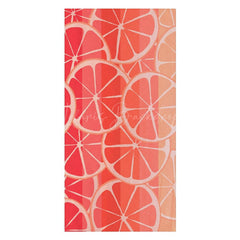Lofaris Red Lemon Slices Fruit Summer Custom Name Beach Towel