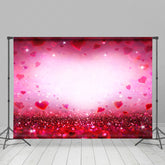 Lofaris Red Pink Romantic Sparkle Valentines Day Backdrop