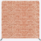 Lofaris Red Vintage Brick Wall Photo Pillow Case Backdrop