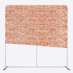 Lofaris Red Vintage Brick Wall Photo Pillow Case Backdrop