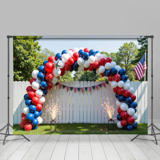 Lofaris Red White And Shiny Celebration Cake Smash Backdrop