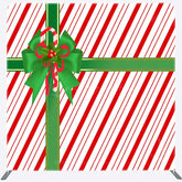 Lofaris Red White Green Gift Box Xmas Pillow Case Backdrop