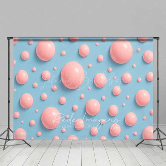 Lofaris Reflective Bubble Gum Wall Fine Art Photo Backdrop