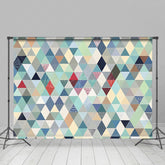 Lofaris Regular Colored Diamond Pattern Photography Backdrop