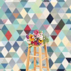 Lofaris Regular Colored Diamond Pattern Photography Backdrop