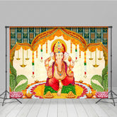 Lofaris Religious Elephant God Ganesh Chaturthi Backdrop