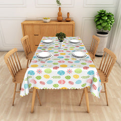 Lofaris Repeated Cute Eggs Easter Party Rectangle Tablecloth