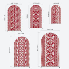 Lofaris Repeated Slovakia Pattern Birthay Arch Backdrop