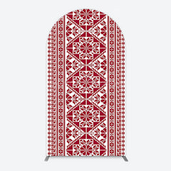 Lofaris Repeated Slovakia Pattern Birthay Arch Backdrop