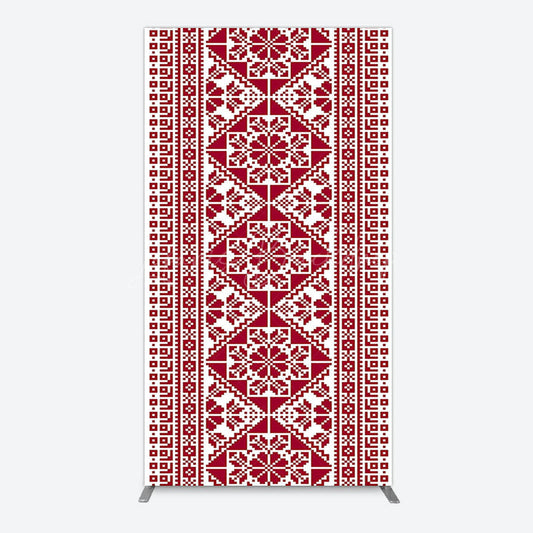 Lofaris Repeated Slovakia Pattern Birthay Rectangle Backdrop