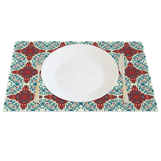 Lofaris Repeated Slovakia Patterns Sweet Set of 4 Placemats