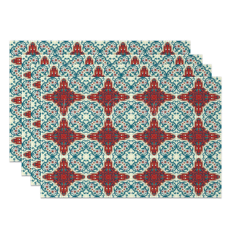 Lofaris Repeated Slovakia Patterns Sweet Set of 4 Placemats