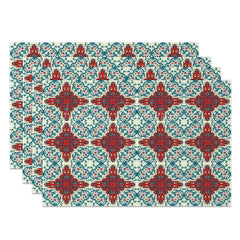 Lofaris Repeated Slovakia Patterns Sweet Set of 4 Placemats