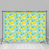 Lofaris Repetitive Fresh Summer Lemon Photography Backdrop